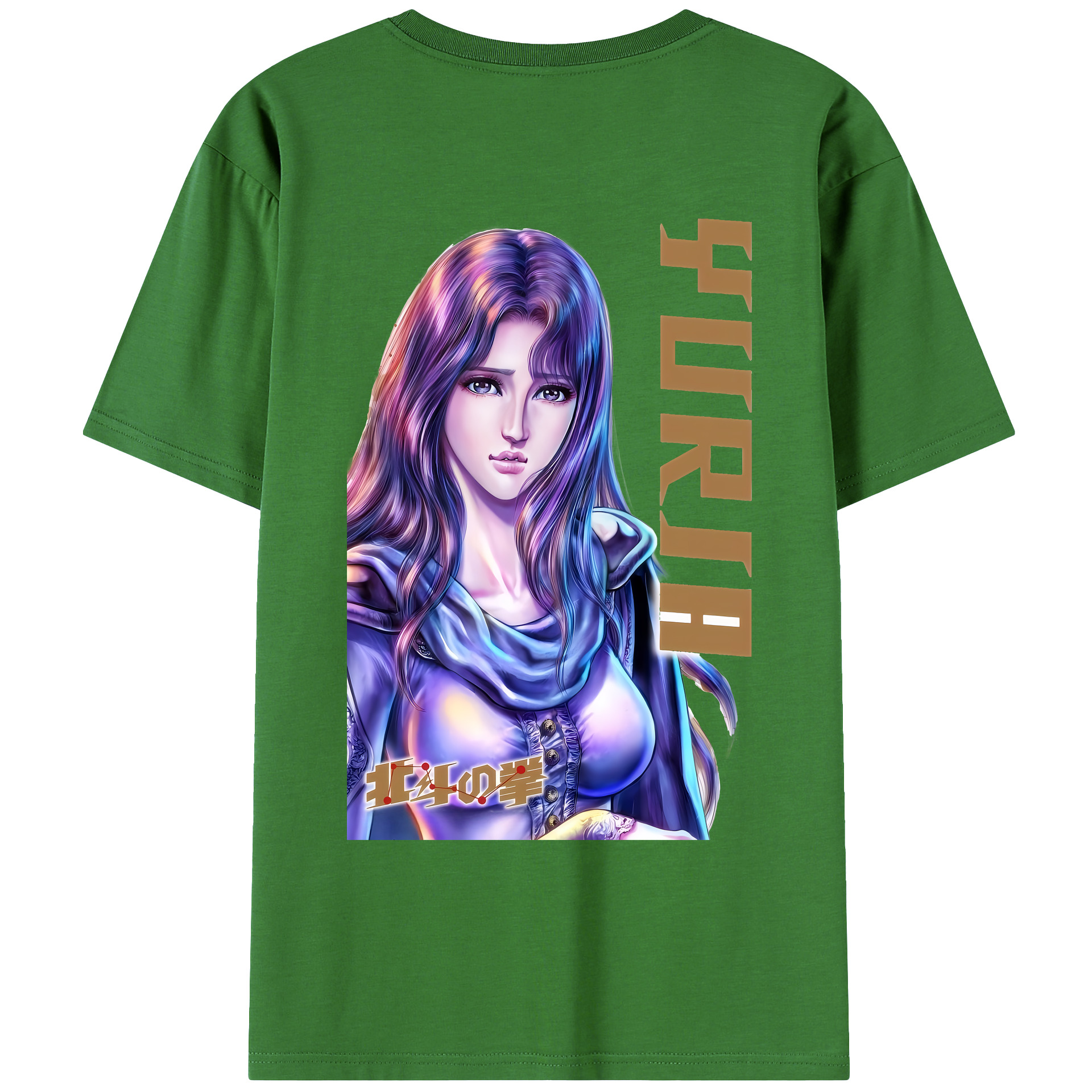 （画像用） 北斗の拳 Fist of the North Star レディース半袖Tシャツ(バックプリント)